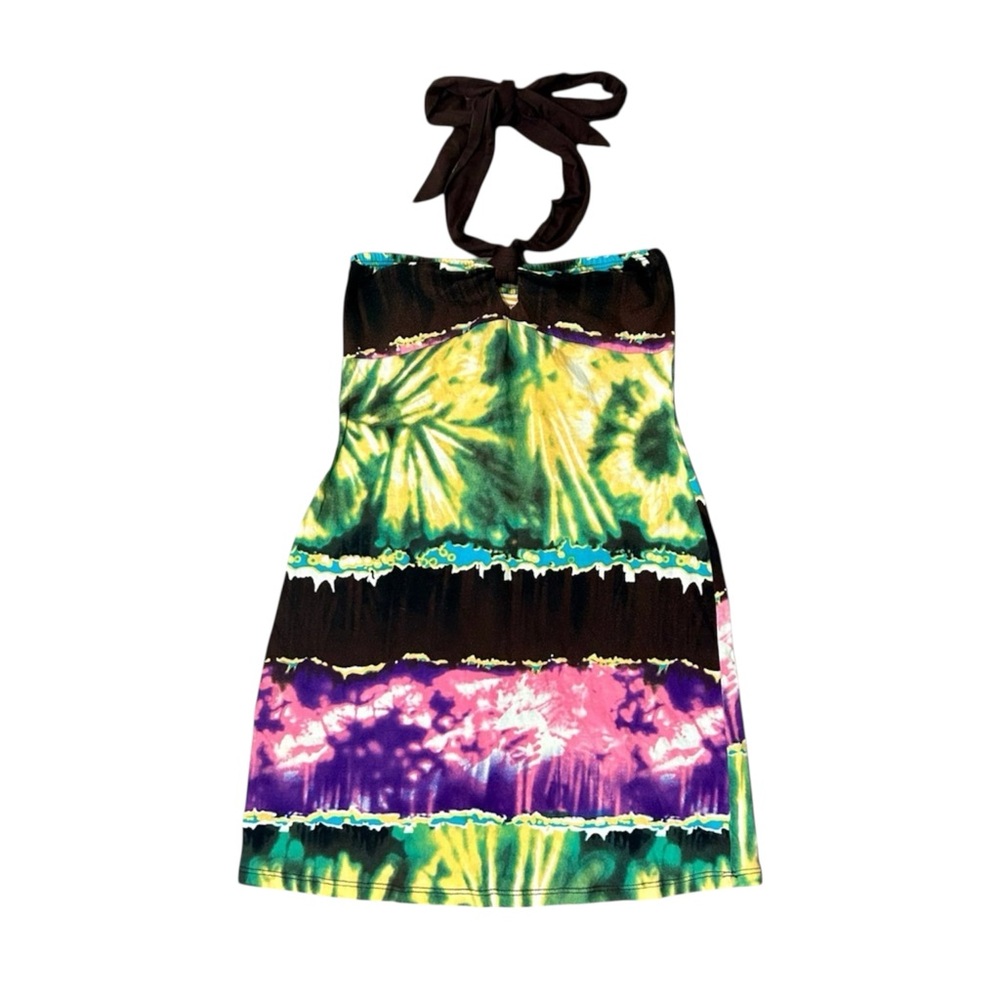 Ocean Drive Tie-Dye Summer Halter Dress Women’s Small